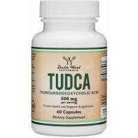 TUDCA Bile Salts Liver Support Supplement, 500mg Servings, Liver and Gallbladder Cleanse Supplement (60 Capsules, 250mg) Genuine Bile Acid TUDCA with Strong Bitter Taste by Double Wood