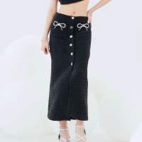 [ พร้อมส่ง ภายใน 2-3 วัน ] PLOY-TAI Ribbin Bow Skirt เฉพาะกระโปรง