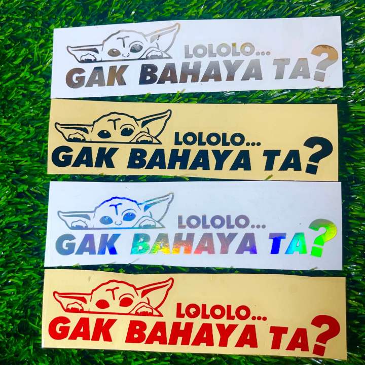 Stiker Motor Viral Gak Bahaya Ta Cutting Sticker 1pcs Ready Lazada