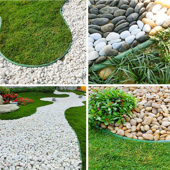 5/10m Plastic Garden Edging Border Flexible Lawn Grass Edging Decor