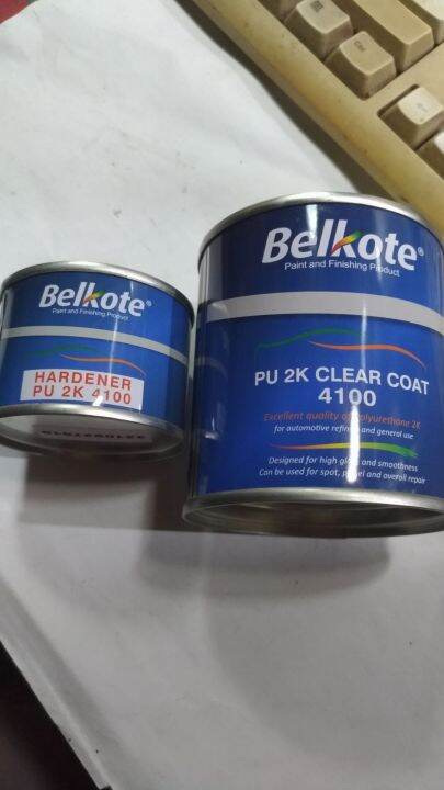 CLEAR BELKOTE PU 2K CLEAR COAT 4100 1/4kg | Lazada Indonesia