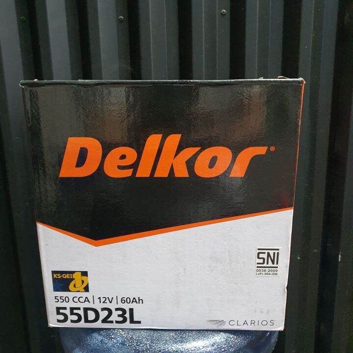 aki mobil wuling almaz DELKOR 60 ampere | Lazada Indonesia