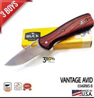 BUCK VANTAGE AVID 0346RWS-B มีดรุ่นแก้มไม้ Redwood ที่มาพรอมความแข็งแก่ลงสวยงาม เป็กอีกหนึ่งรุ่นที่ขายดีของBUCK