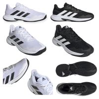 รองเท้า เทนนิส ผู้ชาย tennis shoes Adidas CourtJam Control สีขาว สีดำ ของแท้ พร้อมส่ง