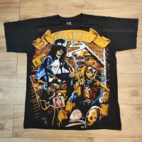 GUNS N ROSES BOOTLEG OVERPRINT เสื้อวง เสื้อทัวร์