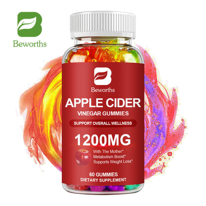 BEWORTHS Apple Cider Gummies for Weight Loss ACV Gummies Reduce