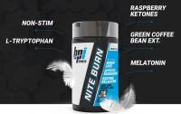 BPI Sports Nite burn – Nighttime Fat Burner &amp; Sleep Support – Keto-Friendly – Weight Loss, Burn Fat, Relaxation, Boost Metabolism – 30 servings