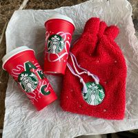 แก้วร้อน รียูส สตาบัค Starbucks Reusable Hot Red Cup Set 16 oz.