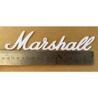 โลโก้ติด ลำโพง marshall. สูง 4 cm ยาว 19 cm สีขาวสินค้าหักเสียหายจากการส่งเคลมฟรีทุกกรณี