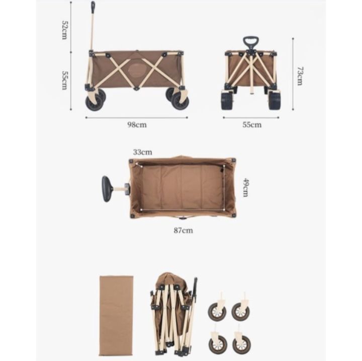 nh-แท้-ดูรีวิว-รถเข็นล้อโต-nhรุ่น-tc03-ความจุ-140l-ถอดล้อได้-พกพาสะดวก-รถเข็นแคมปิ้ง