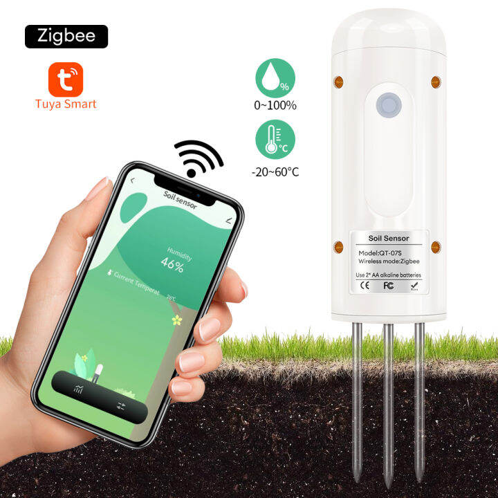 Zigbee Wireless Soil Moisture Meter Bluetooth Temperature Humidity