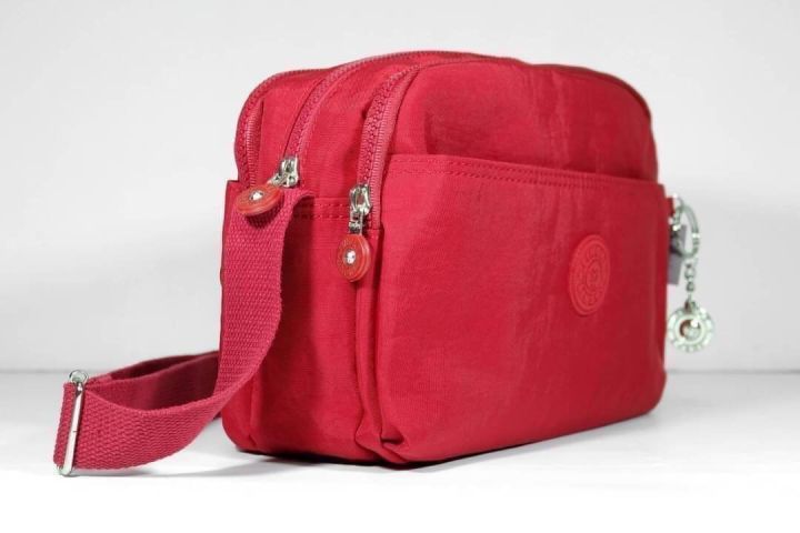 กระเป๋าสะพายข้าง-ผ้าร่ม-รุ่น-lk-607-ขนาด-10-มีทั้งหมด-5-ซิป-ซิปสี-และมีให้เลือกด้วยกัน-9-สีค่ะ-สีสวยๆทุกสีเลยจ้าา
