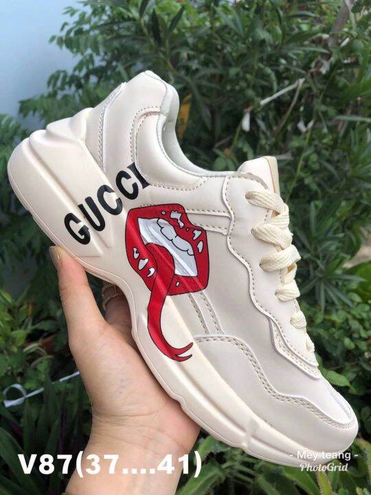 new-รองเท้าผ้าใบcucci-รองเท้าผ้าใบแฟชั่นผู้หญิง-รองเท้สสวยๆ