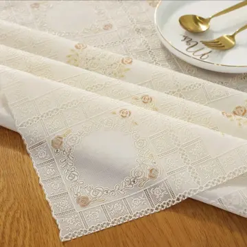 PVC in khăn trải bàn khăn trải bàn dùng một lần không thấm nước mềm bảng kính  nhựa Thảm chống dầu chống bỏng cà phê pad | Đồ Trang Trí - Decor |