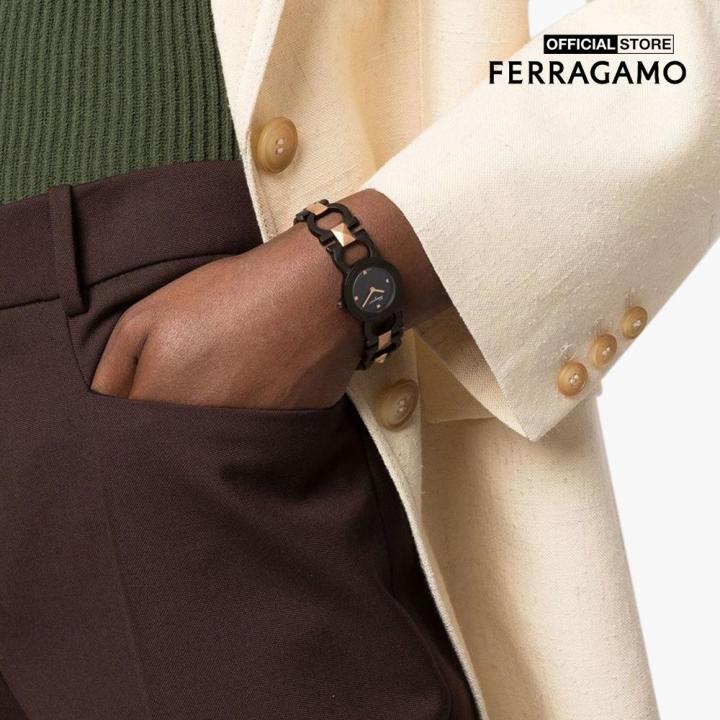 Đồng hồ nữ Ferragamo Double Gancini Stud 25mm SFMI00422-0000-01