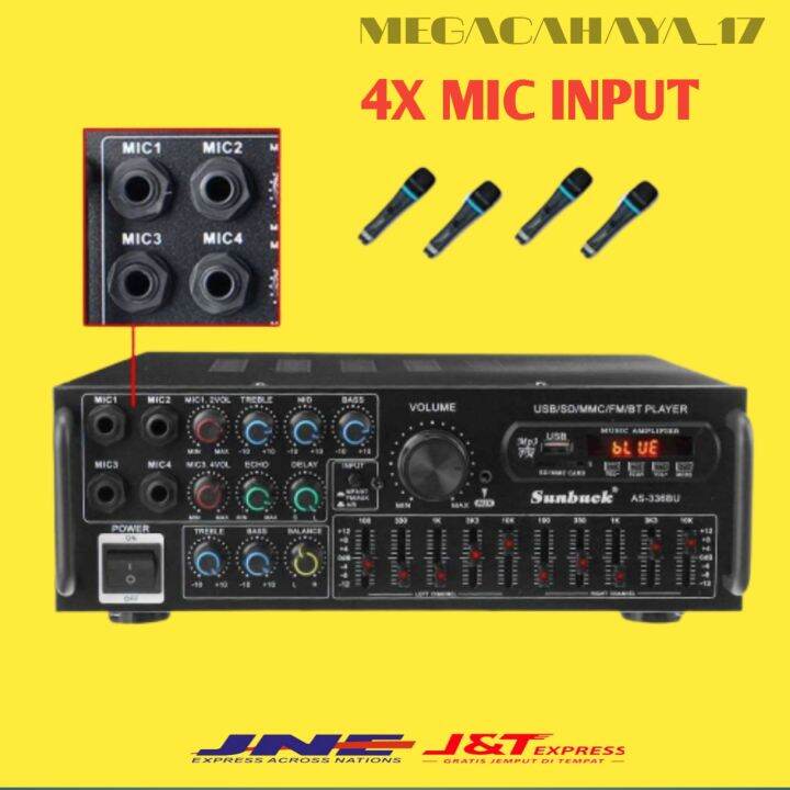 Power Amplifier Karaoke Bluetooth 5.0 Sunbuck Karaoke Audio Home Thea