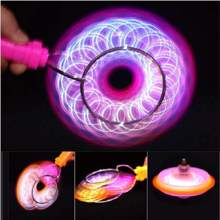 Gyro Spinning Top Rotating Gyroscope LED Light Gyro Wheel