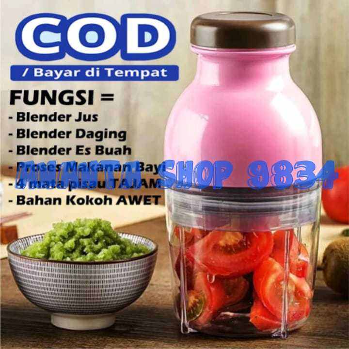 Blender Kapsul Serbaguna Chopper Daging Plastik Penggiling Daging ...