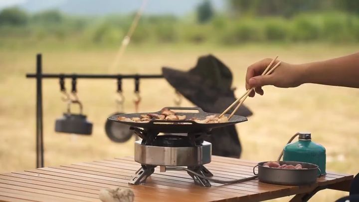BBQ grill pan Barbecue Dish Outdoor camping grill pan Korean