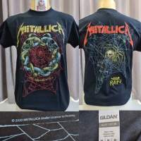 เสื้อวง  METALLlCA ลิขสิทธิ์แท้ 100%  ป้ายGILDAN UK