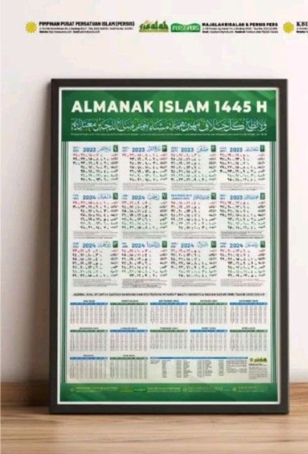 Almanak Islam 1445 H kalender Hijriyah  Lazada Indonesia