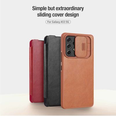 ✨พร้​อมส่งใน🇹🇭✨เคสหนังฝาพับ QIN PRO For Galaxy A53 5G / A53 2022 / A73 5G / A53 / A73 Nillkin QIN Leather Case