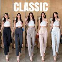 (006) ????Classic Pant?กางเกงทรงคลาสสิคกระบอกเล็ก10ส่วน ทรงสุภาพ ใส่ได้ทุกงาน