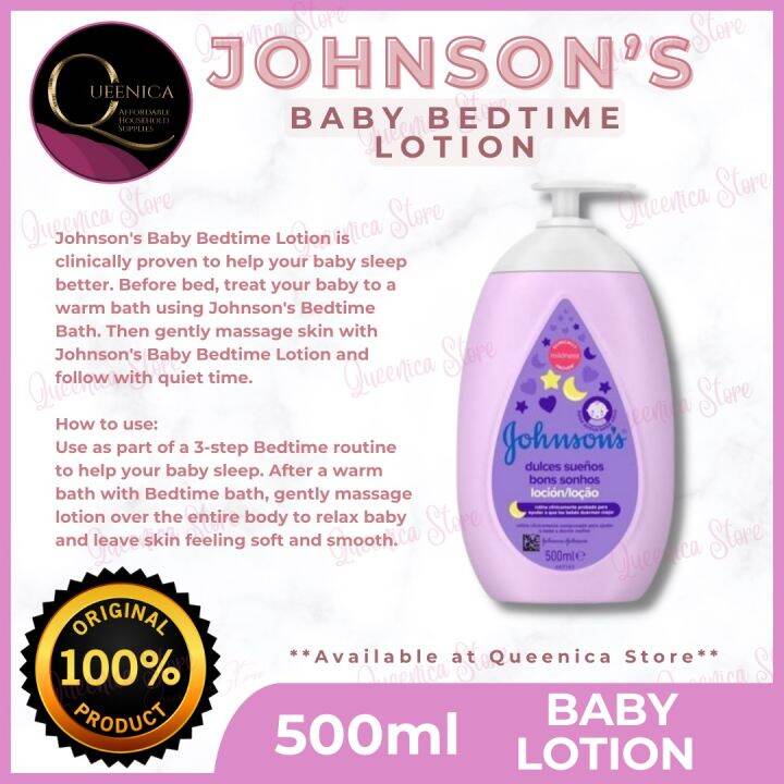 Johnson's Baby Bedtime Lotion 500mL Lazada PH