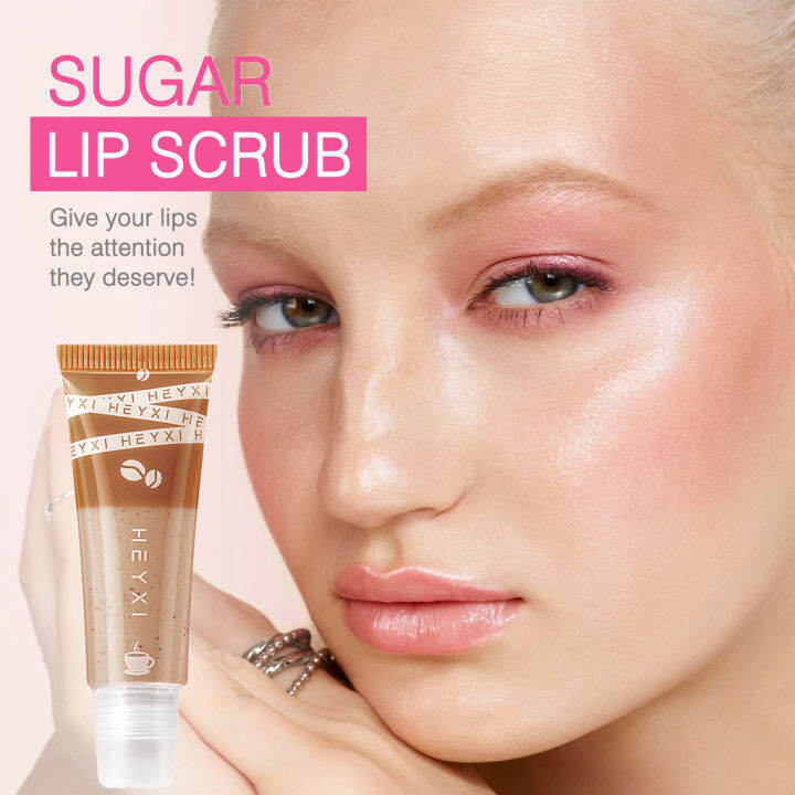 HEYXI coffee lip scrub Original Lip Scrub for dark lips whitening Lips