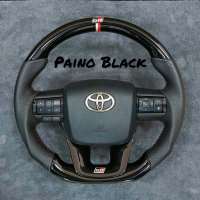 พวงมาลัย toyota Revo ทำคาร์บอนสี Paino Black