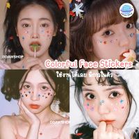 Colorful Face Stickers เพชร คริสตัล Y2K ติดหน้า ติดผม ดาวแต่งหน้า