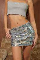 HOLYLOVE - dazzling sequin mini skirt กระโปรผ้าเลื่อมเกล็ดเล็ก ไม่ซ้ำ