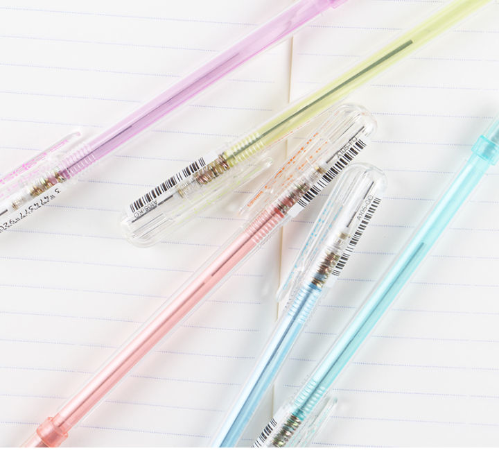 ดินสอกด-pentel-pentel-pentel-pentel-pentel-0-5ดินสอกดแบบพกพาด้ามปากกาโปร่งใสหลากสี