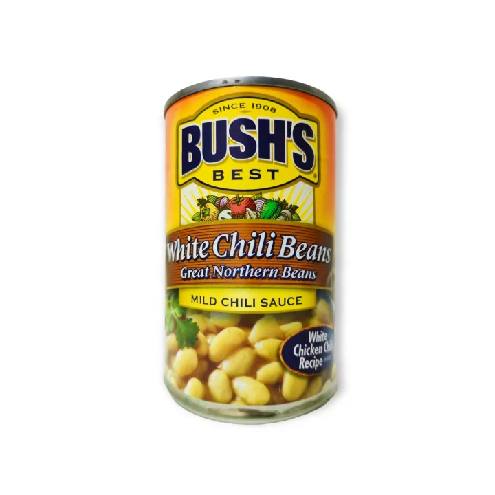 (USA) Bush's Best White Chili Beans. Mild Chili Sauce. 439 grams