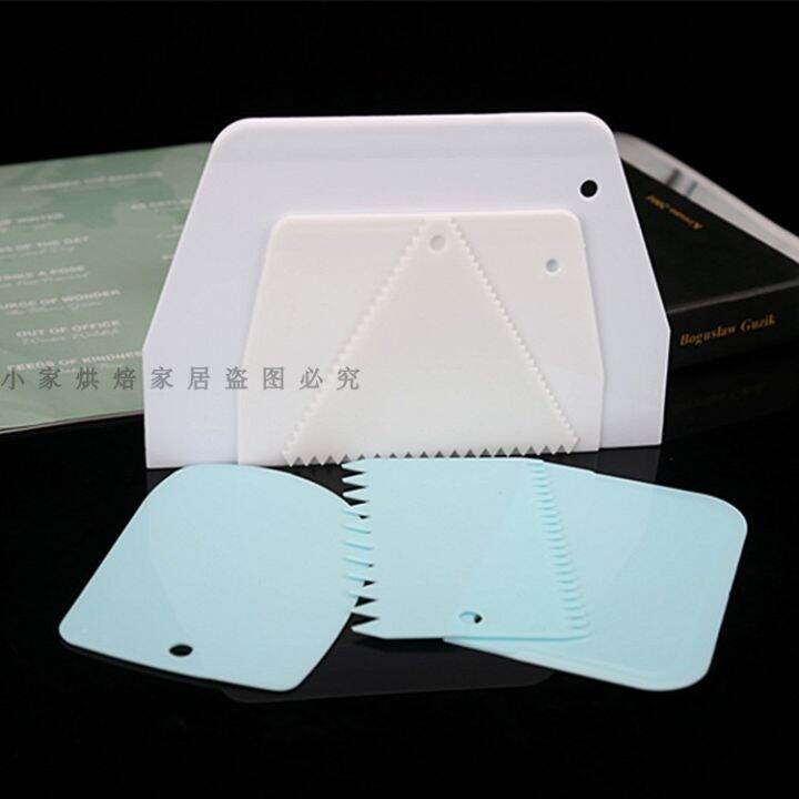 Baking Tools Trapezoidal Semicircle Scraper Triangle with Serrated