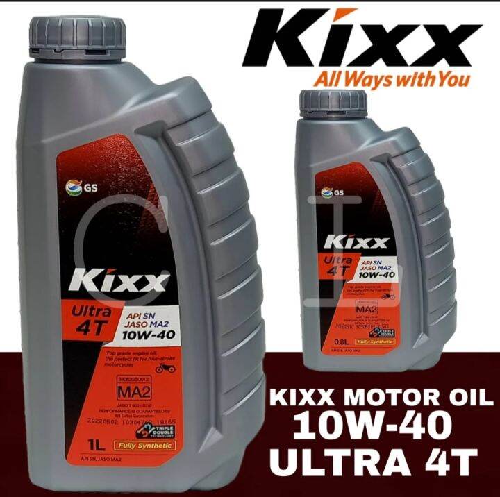 KIXX ULTRA 4T 10W-40 FULLY SYNTHETIC 800ML 1LITER | Lazada PH