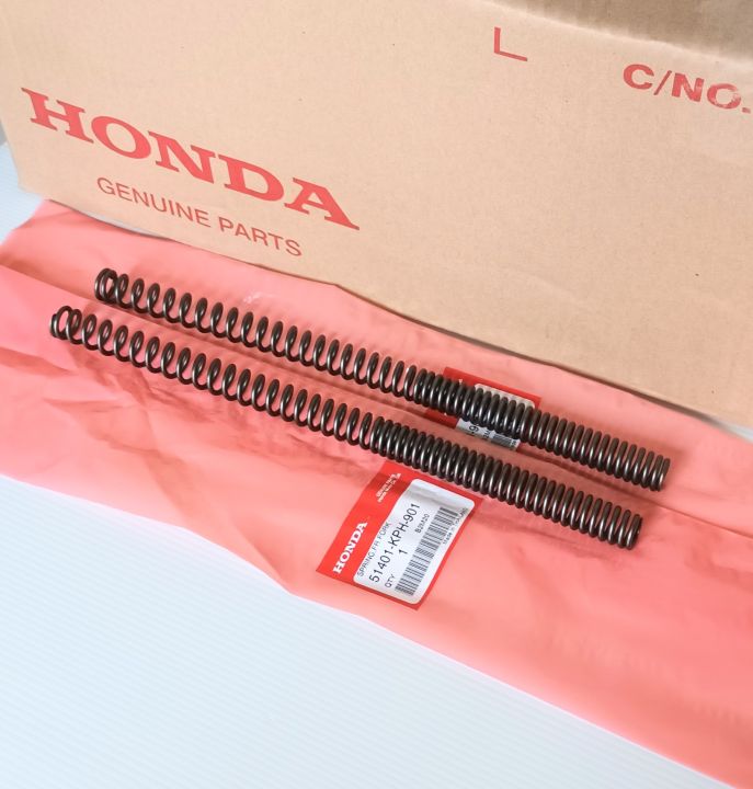 สปริงแกนโช๊คหน้า-honda-เวฟ125-หัวเถิก-w125r-ดรีม125-แท้เบิกศูนย์-ความยาว-31-ซ-ม-51401-kph-901