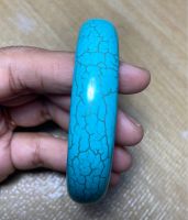 กำไลเทอร์ควอยซ์ธรรมชาติ 17 นิ้ว Natural Turquoise bangle 17 inches