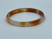 Orange agate bangle for kids. กำไลหินอาเกตสีส้มสำหรับเด็ก