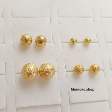 Gold Earrings - Star Post Earrings with 24K Gold Plate