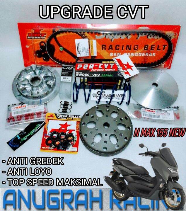 PAKET UPGRADE CVT KIRIAN ANTI GREDEK ANTI LOYO TOP SPEED MAKSIMAL ALL NEW N MAX 155 NMAX 155 OLD