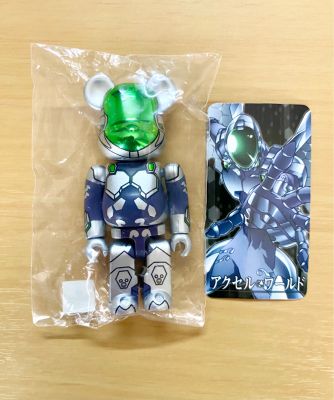 ฟิกเกอร์ bearbrick 100% Series 25 : Hero Accel World Silver Crow (ใหม่ในซอง มีการ์ด) ของญี่ปุ่นแท้💯 (งาน Medicom toy)