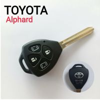 TOYOTAกรอบกุญแจ กรอบรีโมทโตโยต้า กุุญแจalphard 4ปุ่ม แบบสไลด์ประตูข้าง