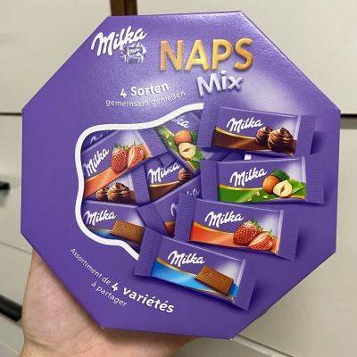 Milka Naps Mix Chocolate มิลก้า รวมช็อกโกแลต 4 แบบ