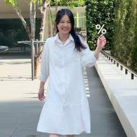 TuRTUR Lily Dress White เดรส ลิลลี่ สีขาว ผ้าคอตตอนญี่ปุ่น