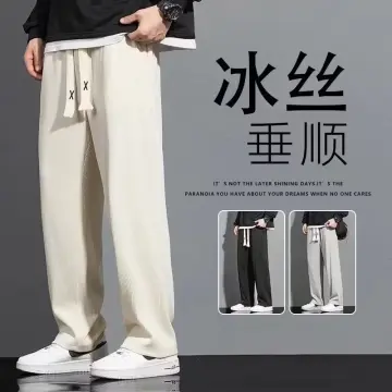 Men Suit Pants Straight Slim Fit Anti-wrinkle Solid Color High Waist  Pockets Stretchy Soft Breathable Smooth Thin Business Formal Pants – the  best products in the Joom Geek online store