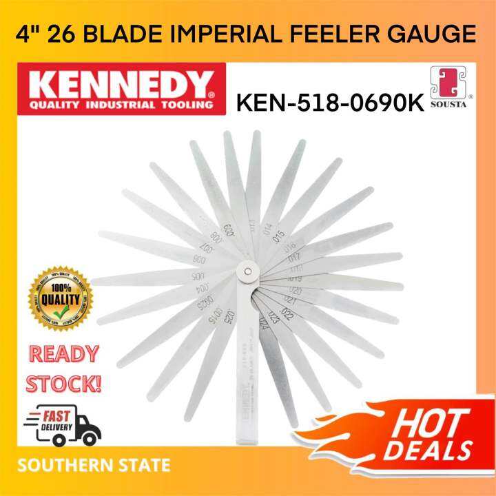 Kennedy 4" 26 BLADE IMPERIAL FEELER GAUGE KEN5180690K Lazada