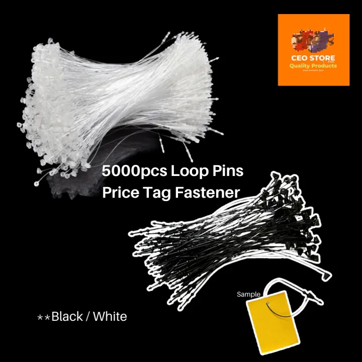 Loop Pins 5000 Pcs Transparent Snap Lock Pins Loop Price Tag Fastener