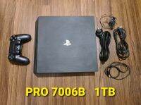 Playstation 4(Ps4) pro รุ่น 7006B  ความจุ 1 TB งานกล่อง FW 9.60  1 จอยไร้สาย Generation 2 พร้อมสายพ่วงต่อต่างๆ 3 อย่างครบ เป็นสินค้ามือสองสภาพสวยใช้งานได้ตามปกติได้ไปพร้อมเล่นขายชุดละ 7900 บาท