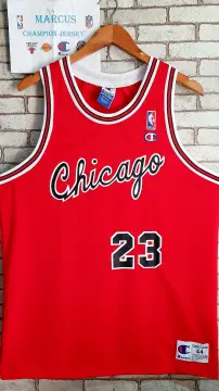 Chicago Bulls Scottie Pippen Gold Champion Jersey SZ 44 M Red Basketball  NWT VTG